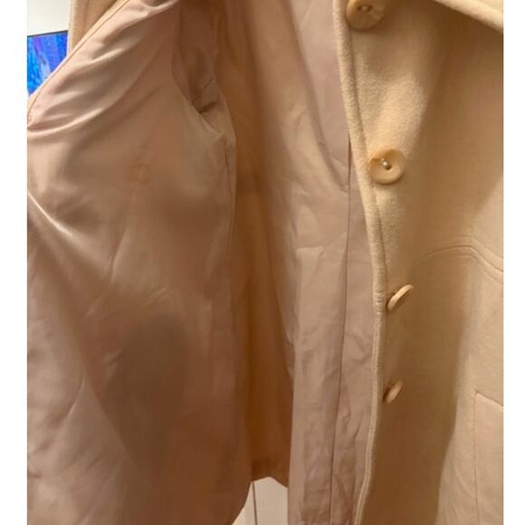 Preston & York Wool Blend Coat - Soft Beige/Tan - Size 12 - Picture 5 of 5